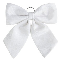 Eurofirany Ozdoba świąteczna 44 cm 546 biała kokarda