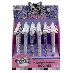 Długopis ozdobny wymazywalny kociaki (24szt) - Beniamin