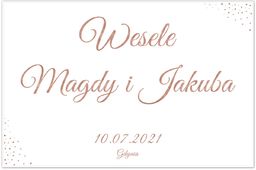 Plakat Weselny personalizowany - 90x60 cm