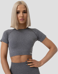GymBeam Damski Crop Top FLO Grey