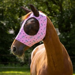 Przylegająca maska Unicorn osłona na muchy Różowa dopasowana