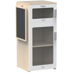 Viga Drewniana Lodówka Z Tablicą Kredową