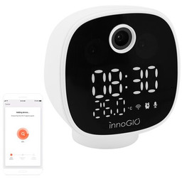 INNOGIO Niania elektroniczna GIOsafety GIO-252 Smart Clock Słuchawki