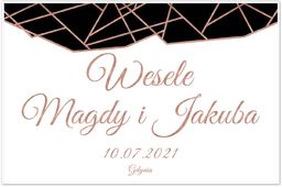 Plakat Weselny personalizowany - 90x60 cm