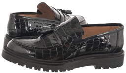 Mokasyny Venezia Czarne Lakierowane 24027 501 Black (VE729-a)