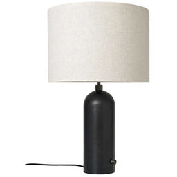 Lampa Stołowa GUBI, ściemnialny, czarny, salon, marmur