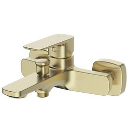 CERSANIT Bateria wannowo-prysznicowa ścienna LARGA złoty mat S951-378