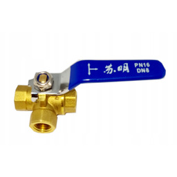 Zawór kulowy trójdrożny 1/4" Typ T