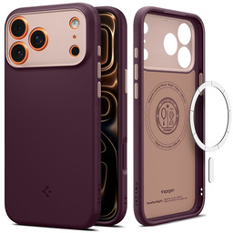 Etui iPhone 17 Pro Max bordowy Bean Spigen