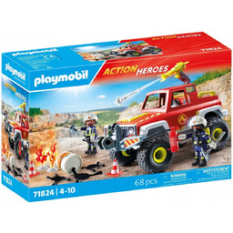 PLAYMOBIL ACTION HEROES 71824 Wóz strażacki straż pożarna,
