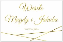 Plakat Weselny personalizowany - 90x60 cm