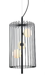 Lampa loft wisząca Hayden MDM-3935/3 BK - Italux