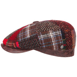 Kaszkiet Carlento Patchwork by Lierys, czerwony