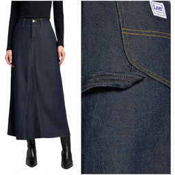 Lee CARPENTER MAXI SKIRT Dark Beat WORKWEAR długa