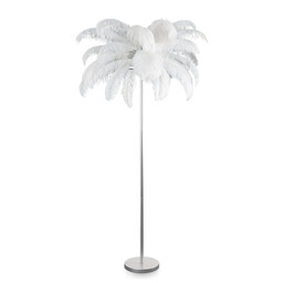 Eurofirany Lampa podłogowa Feri 6 95x180 srebrna biała