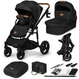 Wózek Spacerówka 2w1 DUŻE KOŁA OFFROAD 27cm Lionelo