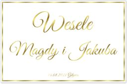 Plakat Weselny personalizowany - 90x60 cm