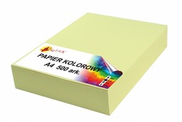 Papier kolorowy A4 80g żółty pastelowy 174-100 174-500,