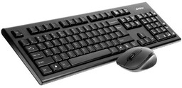 A4tech 7100N Czarny Zestaw mysz i klawiatura