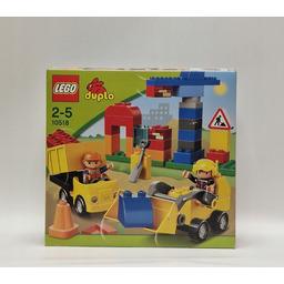 Lego Duplo Plac Budowy Wywrotka Ciężarówka i Koparka