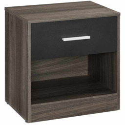 Stolik pomocniczy 28x39x41cm, czarno-srebrny