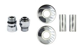 Zestaw maskujący rozety+tuleje+złączki M22x1,5 x GZ 1/2 chrom