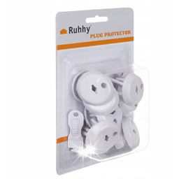 Zabezpieczenie do gniazdka- białe Ruhhy 19223