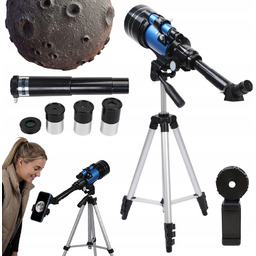 Teleskop Astronomiczny Edukacyjny Luneta Obserwacyjna Statyw Z Uchwytem