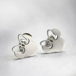 Kolczyki srebrne Myszka Miki wkrętki ze stali szlachetnej