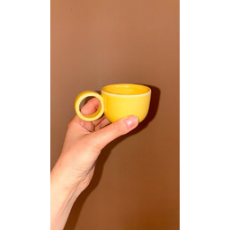 Pakamera Filiżanka espresso 60ml [budyń ciemny] retro vintage