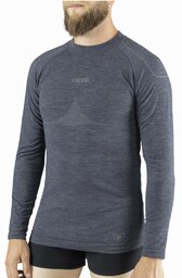 Bluza termoaktywna męska z wełny merino Viking Lava