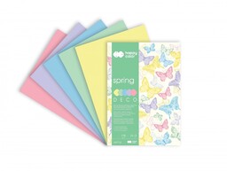Blok kolorowy DECO Spring A5 20 ark Happy