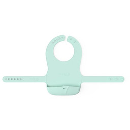 Everyday Baby Śliniak silikonowy z kieszonką miętowy