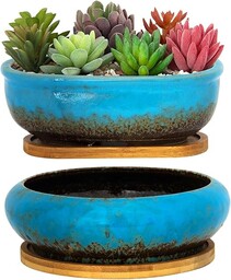 ARTKETTY Doniczki na sukulenty, ceramiczne doniczki na sukulenty