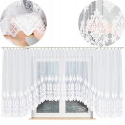 Firana Żakard Gotowa Na Żabki Ludmiła 600x160cm