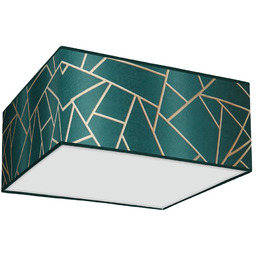 MILAGRO MLP7574 Lampa sufitowa ZIGGY GREEN Gold/Bottle green