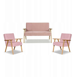 Zestaw mebli PRL retro SOLER sofa fotele Family