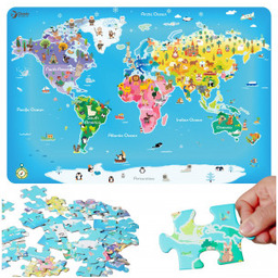 Puzzle Mapa Świata Classic World
