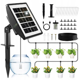System Nawadniania Kropelkowego Solarny Ze Sterownikiem Automatyczny Trwały
