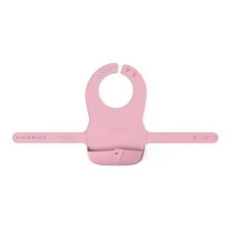 Everyday Baby Śliniak silikonowy z kieszonką różowy