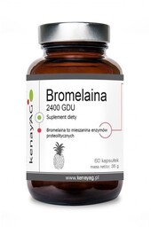 Kenay Bromelaina 2400 GDU Suplement diety 60 kapsułek