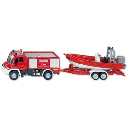 Siku, model Straż pożarna z łodzią