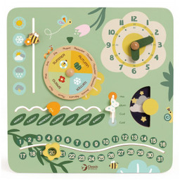 Kalendarz Drewniana Tablica Manipulacyjna Mój pierwszy Zegar