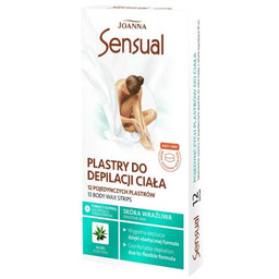 JOANNA SENSUAL Plastry do depilacji ciała skóra wrażliwa