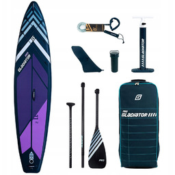 Deska pompowana Sup Gladiator Pro 11'2 leash wiosło