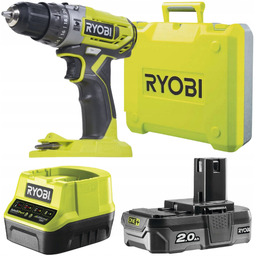 Wiertarko-wkrętarka udarowa 18V, Aku 2AH zestaw Ryobi R18PD2-120B