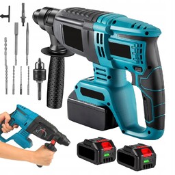 Młotowiertarka Wiertarka Udarowa Udar 500W 18V niebieski czarny
