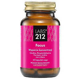 Labs212 Focus Wsparcie koncentracji, 60 kaps.