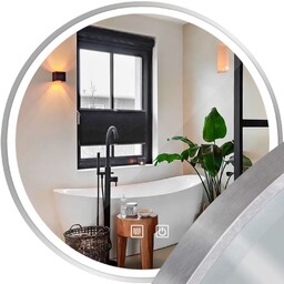 Rea LUSTRO ŚCIENNE LED 70cm MMJ stal szczotkowana