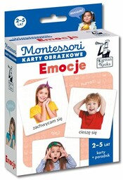 Kapitan Nauka Montessori Karty obrazkowe Emocje